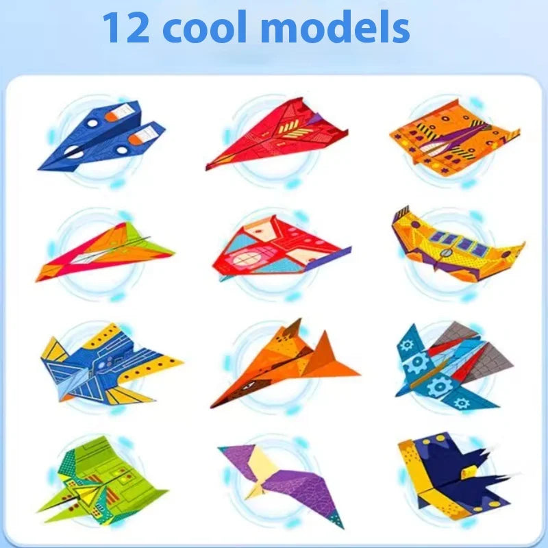 36Pcs DIY Children's Origami Airplane Parent-Child Full-Color