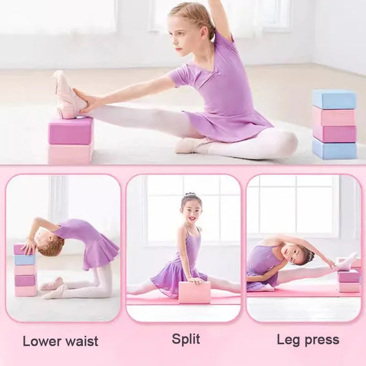 New Yoga Building Blocks Cubes Pilates Bricks Mats