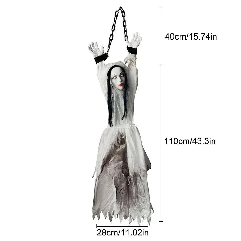 Halloween Decoration Hanging Pumpkin Head Scream