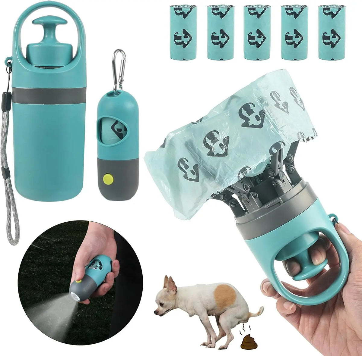 Dog Poop Scooper Set Claw Waste Picker