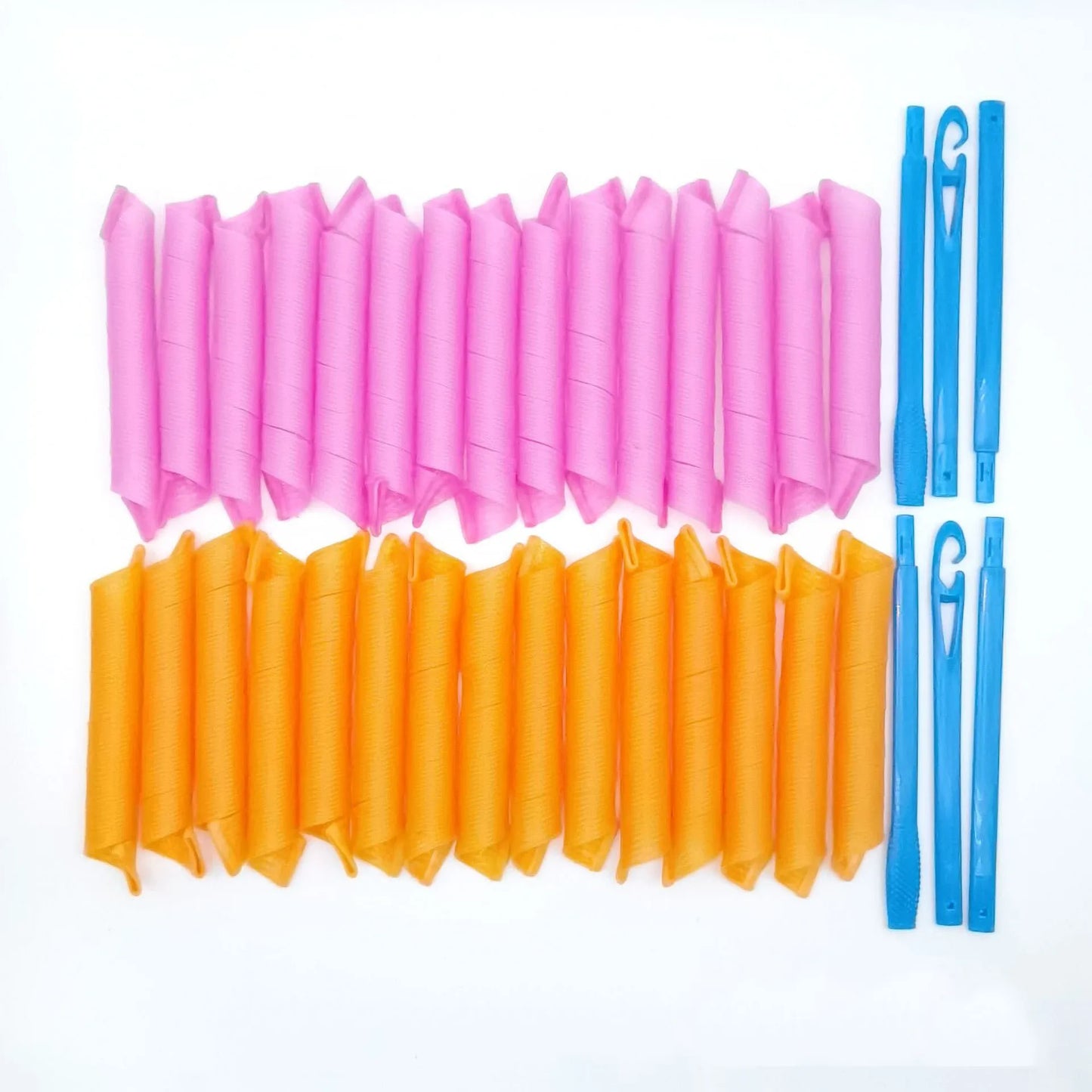 Magic Hair Curlers Spiral Rod Set Heatless Curling Rods