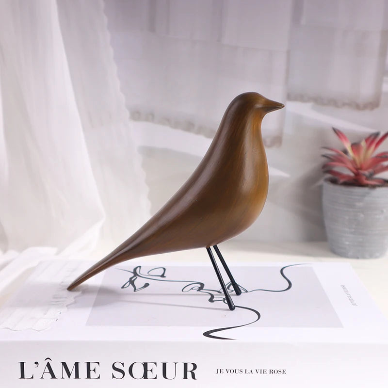 Nordic Style Minimalist Bird Sculpture Resin Craft Artwork