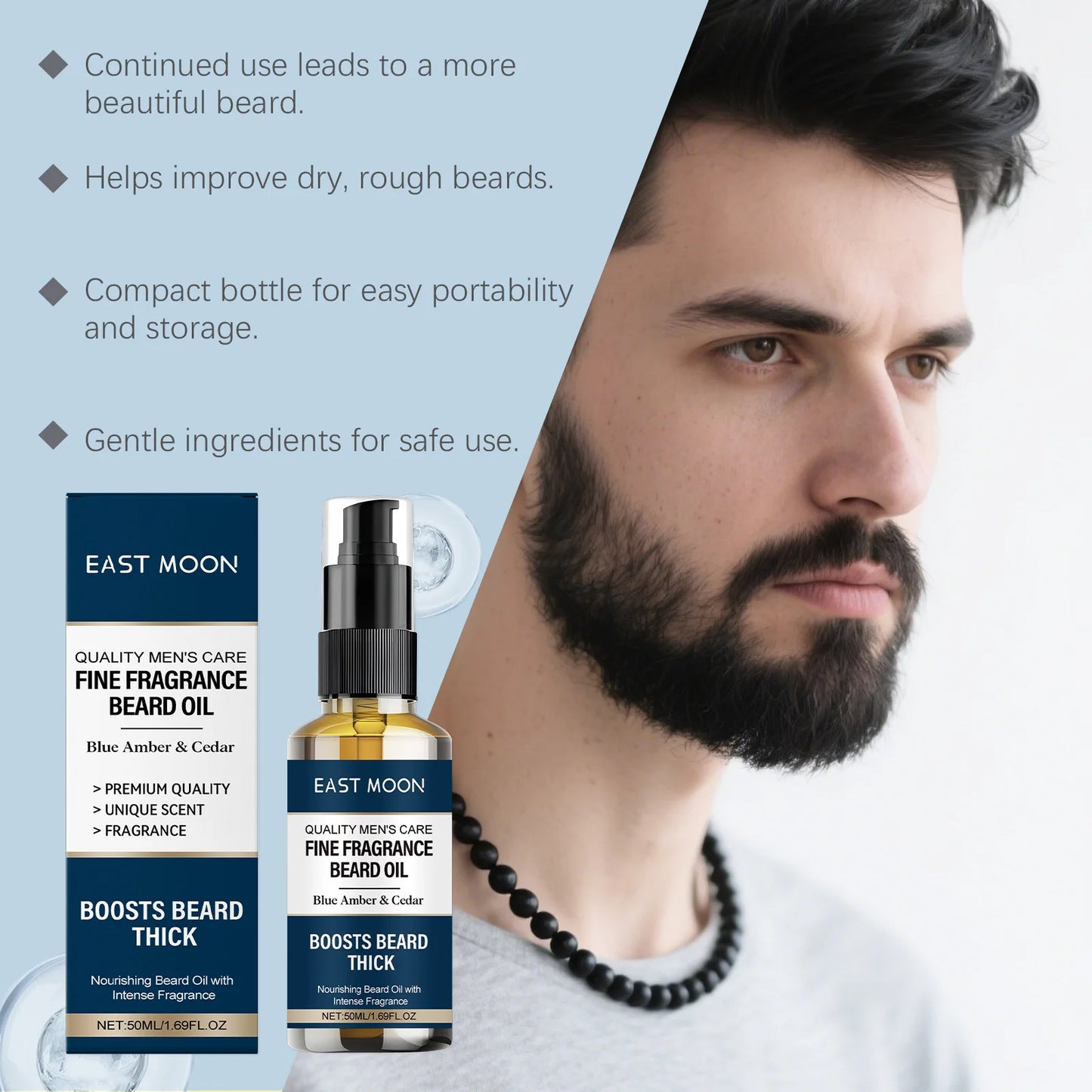 Cedar-Scented Men's Beard Oil–Deep Nourishment