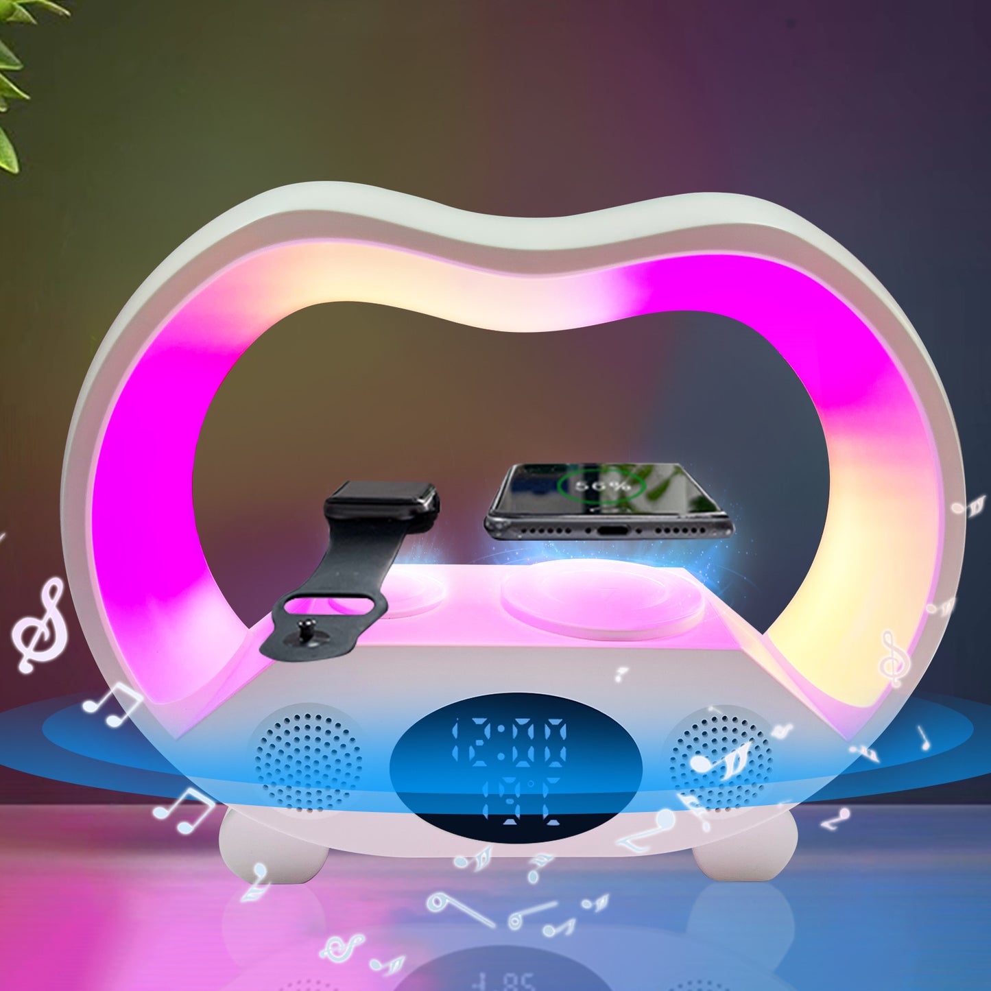 New 6 In 1 Smart Remote Control Bluetooth LED Table Lamp