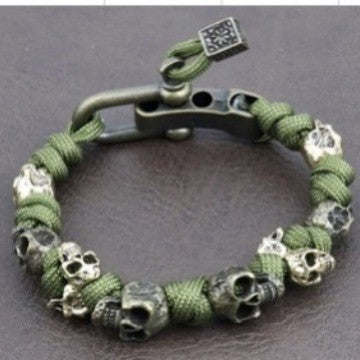 Halloween Jewelry Skull Premium Paracord Bracelet Stylish Skull
