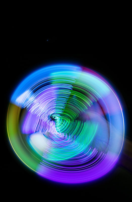 Colorful Luminous Rotary Pen Acrylic Pressure Relief Rotary Pen Alloy