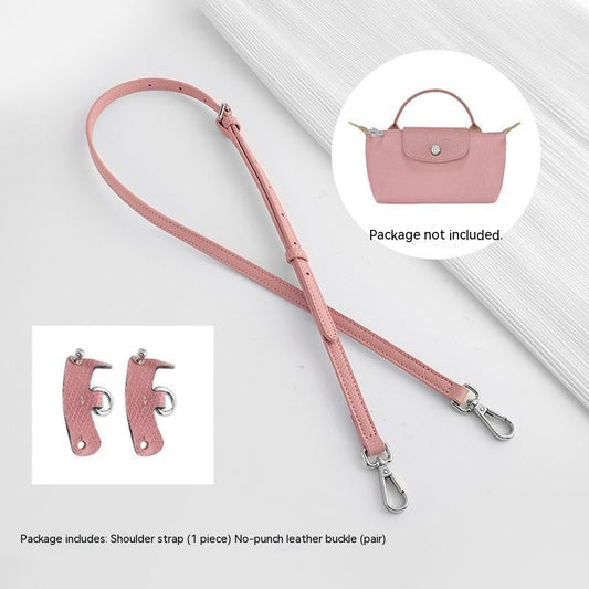 Wide Shoulder Strap Punch-free Leather Ring Crossbody