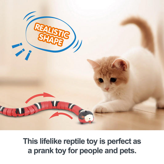 Smart Sensing Interactive Cat Toys Automatic Electronic Snake Pet