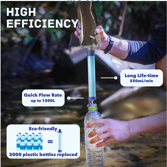 Water Filters Straw Hiking Camping Outdoor Travel