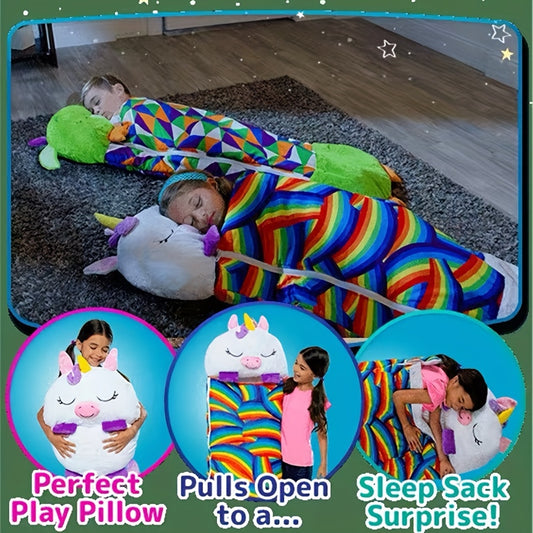 Kids Sleeping Bag, Soft Sleepy Sack For Kids & Toddlers Easy Roll Up Design For School, Daycare Children Sleeping Bags Play Pillow Sleep Sack