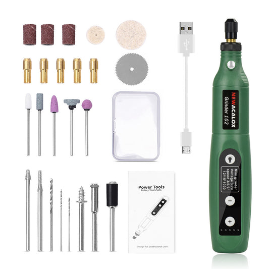 5-speed Polishing Machine With Light Mini Electric Grinder USB Rechargeable Drill