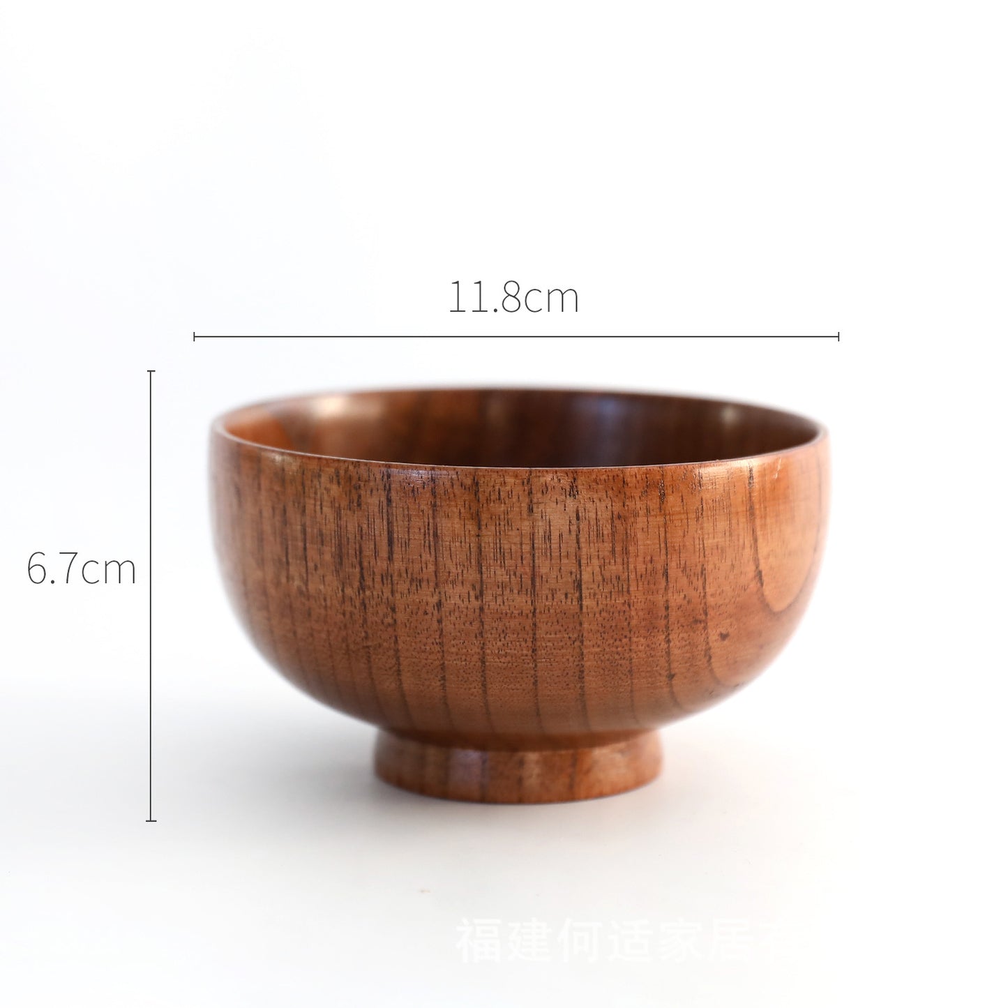 Wooden Bowl Japanese Style Wood Rice Soup Bowl Salad Bowl Food Container