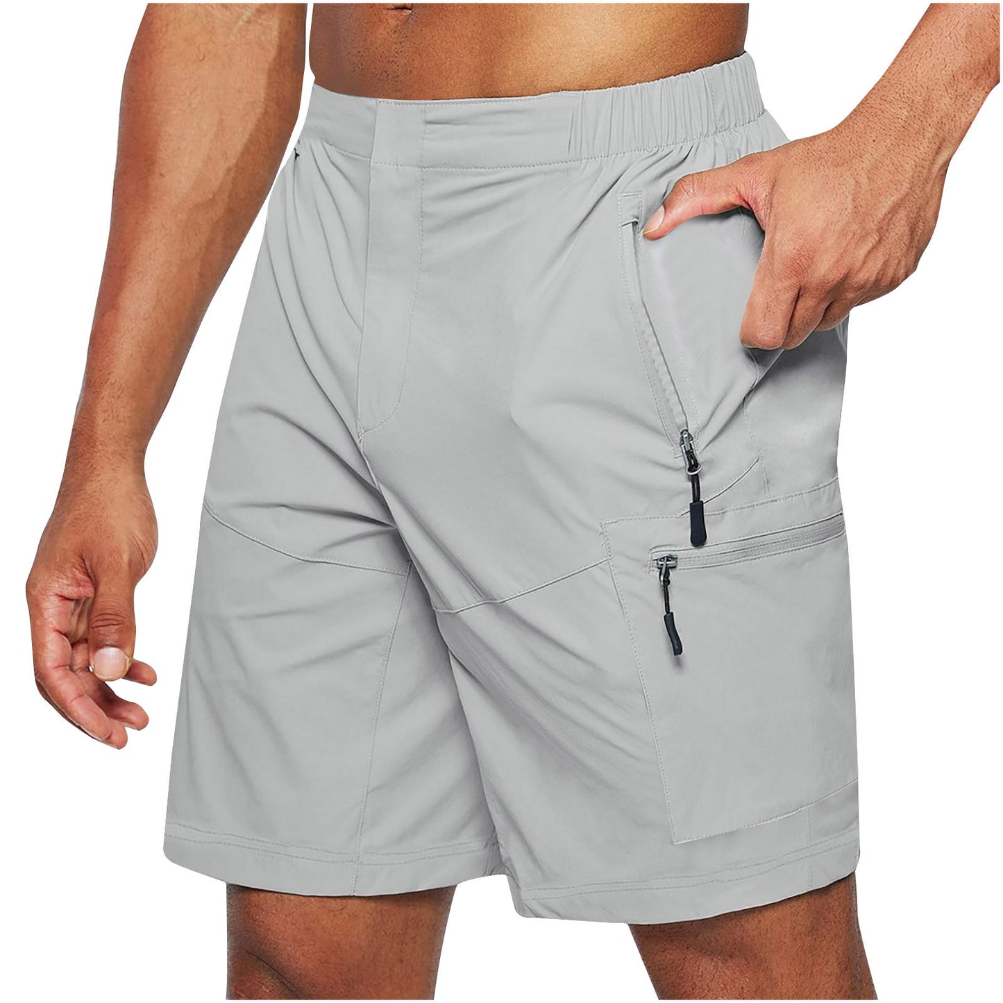 Men'S Casual Elastic Waist Strap Summer Shorts Casual