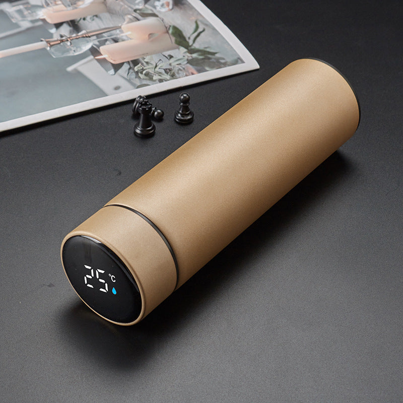 Intelligent 304 Stainless Steel Vacuum Water Cup Temperature Display Car Insulation Cup
