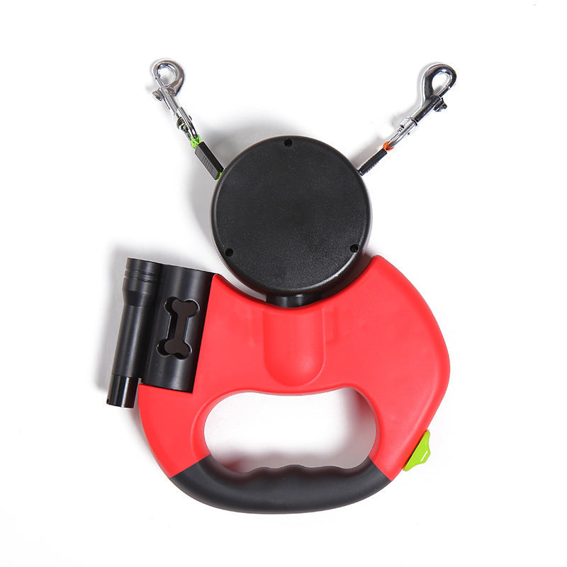 Retractable Dog Leash For Small Dogs Reflective Dual Pet Leash