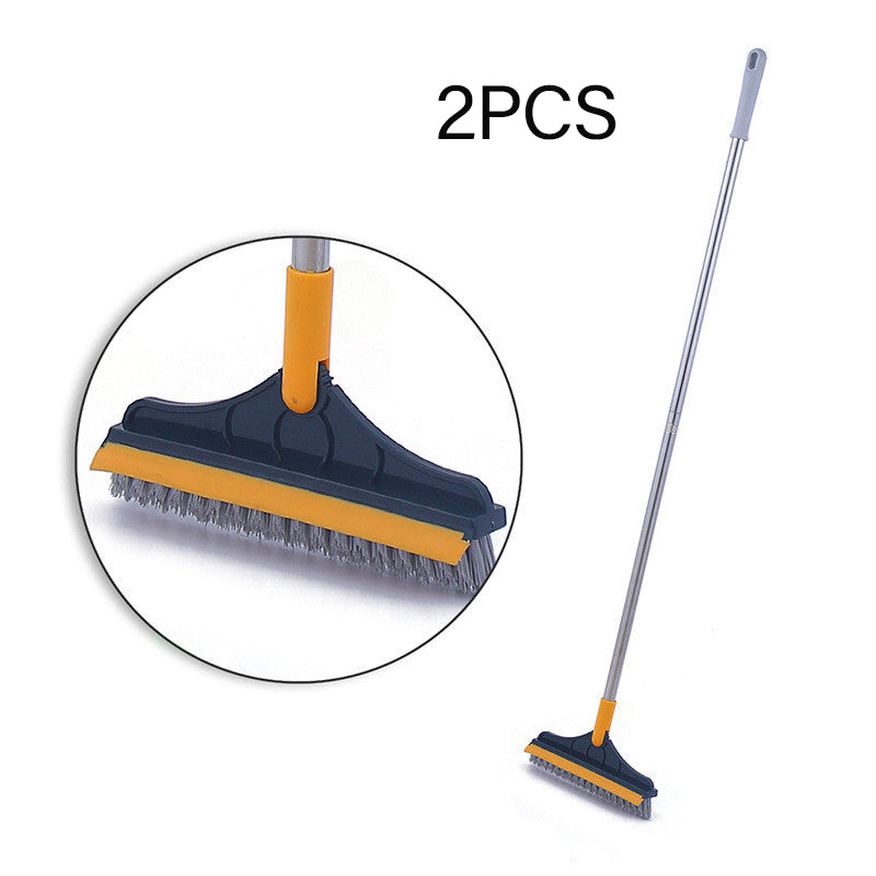 Floor Gap Cleaning Bristles Brush V-broom Rubber Wiper Glass