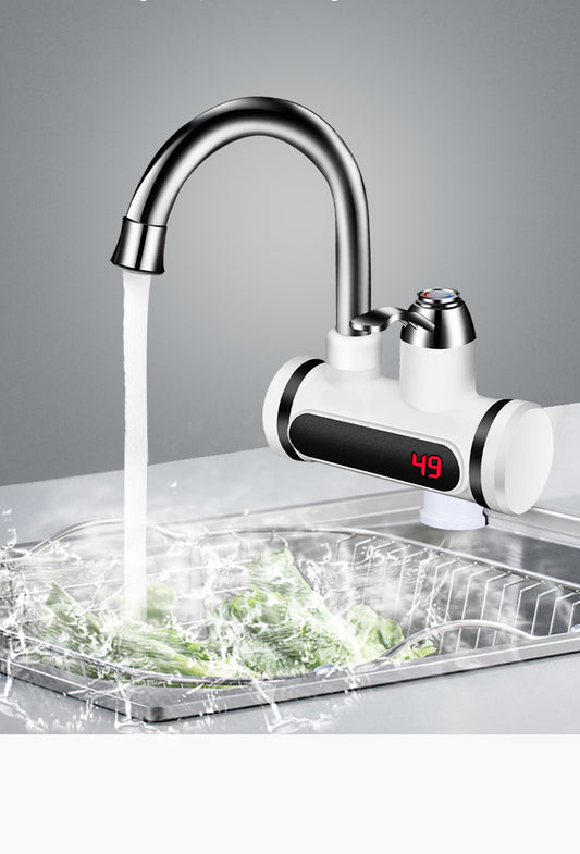 Kitchen Electric Water Tap Water Heater Temperature Display Cold Heating Faucet