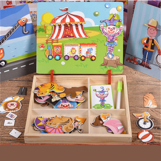 Recommend Children's Early Education Puzzle Magnet Book Intellectual Toys