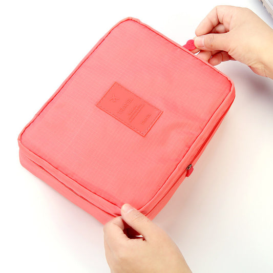 Portable Cosmetic Bag Waterproof Divider Multi-grid Pockets