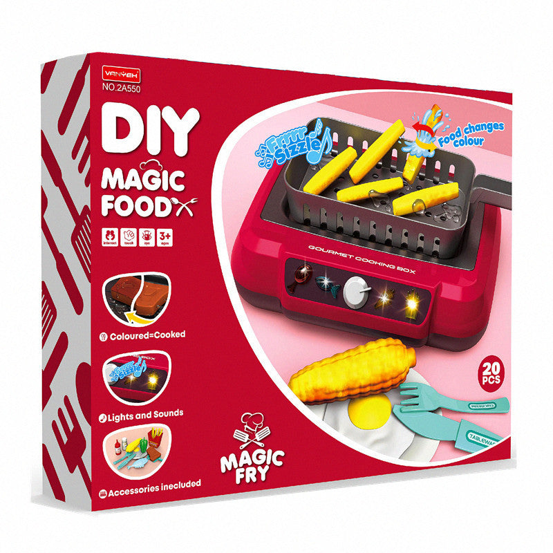 Induction Kitchen Cooking Toys Diy Children's Play House Toy Food
