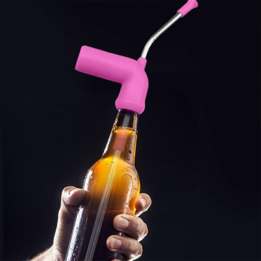 Snorkel Straw Bong Funnel Slammer Double Snorkel Drinking Beer