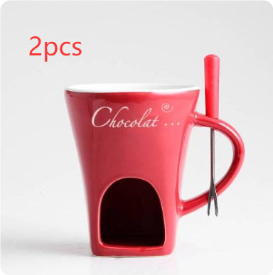 Fondue Mug Set Personal Mini Fondue Pots Melter Cup