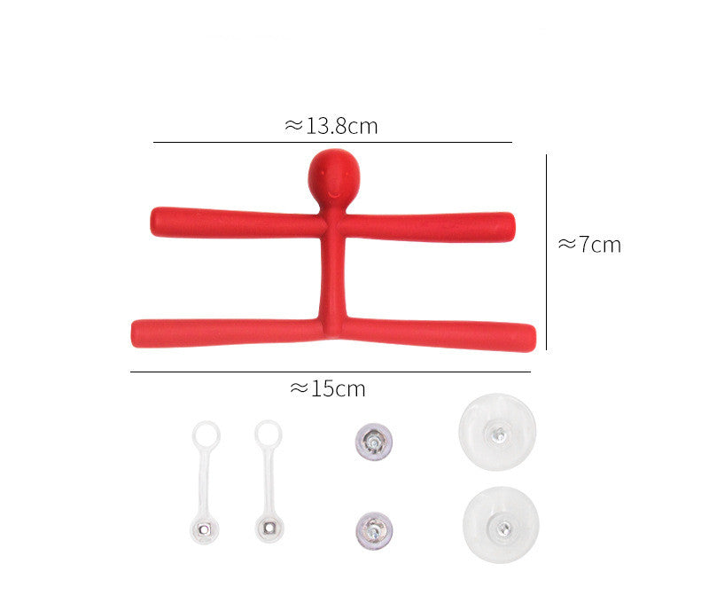 Home Decor Mini Man Refrigerator Magnets Cute Rubber Key Holder