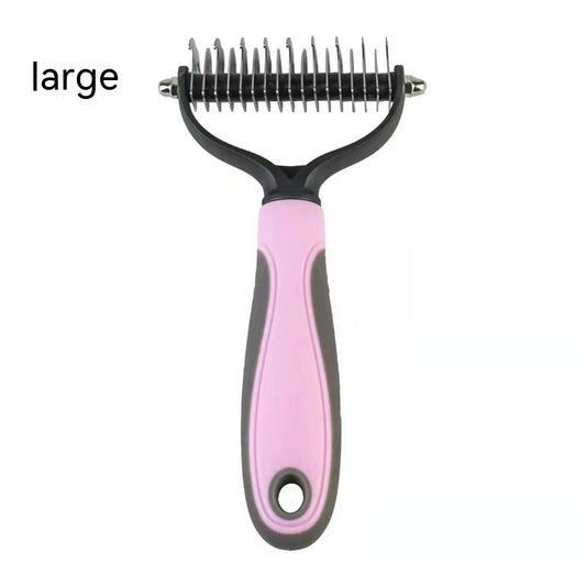 Dogs And Cats Stainless Steel Knife Pet Hair Unknotting Comb