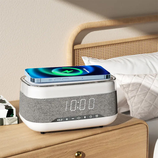 Intelligent Multifunctional Alarm Clock Bluetooth Speaker Light Home Decor