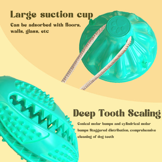 Suction Cup Pull Rope Leaking Pet Toy Ball