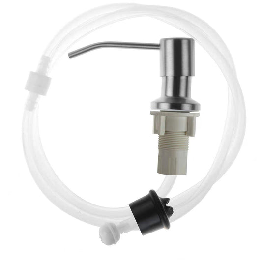 Kitchen Sink Stainless Steel Manual Pressure Liquid Soap Dispenser Bottle