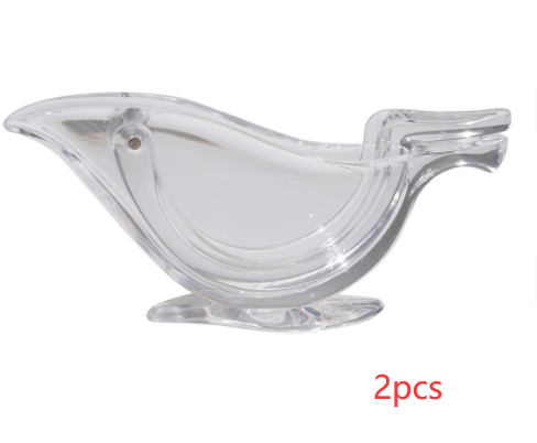 Manual Lemon Juicer Transparent Acrylic Elegance Bird Shape Lemon Slice
