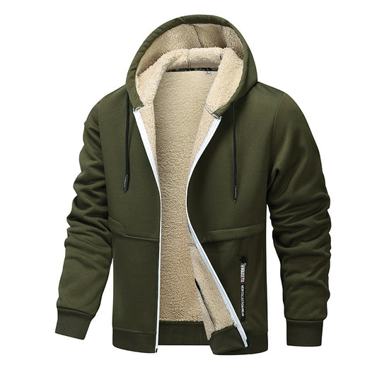 Casual Hoodies For Men Heavyweight Fleece Sweatshirt Winter Thick