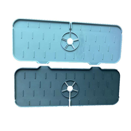 Kitchen Silicone Faucet Absorbent Mat Sink Splash Countertop Protector