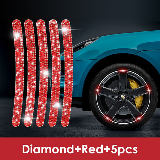 Car Wheel Hub Reflective Sticker Tire Rim Reflective Strips