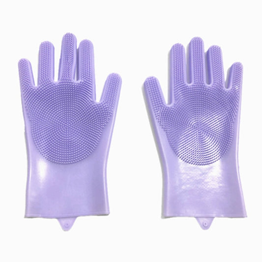 Magic Dishwashing Silicone Gloves Protect Hand Dirt
