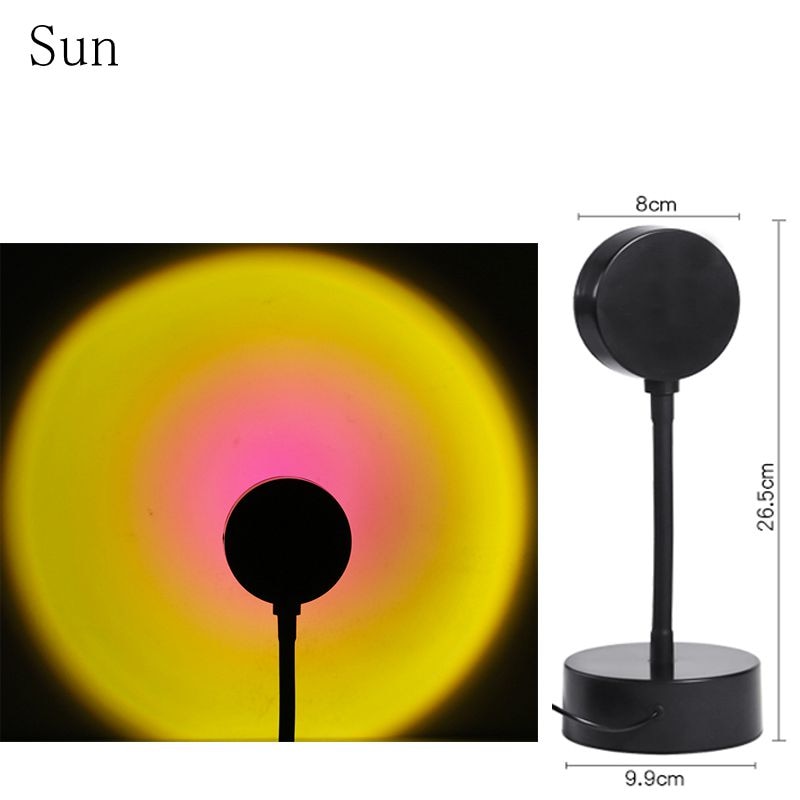 Sunset Lamp Projector Rainbow Atmosphere Led Night Light
