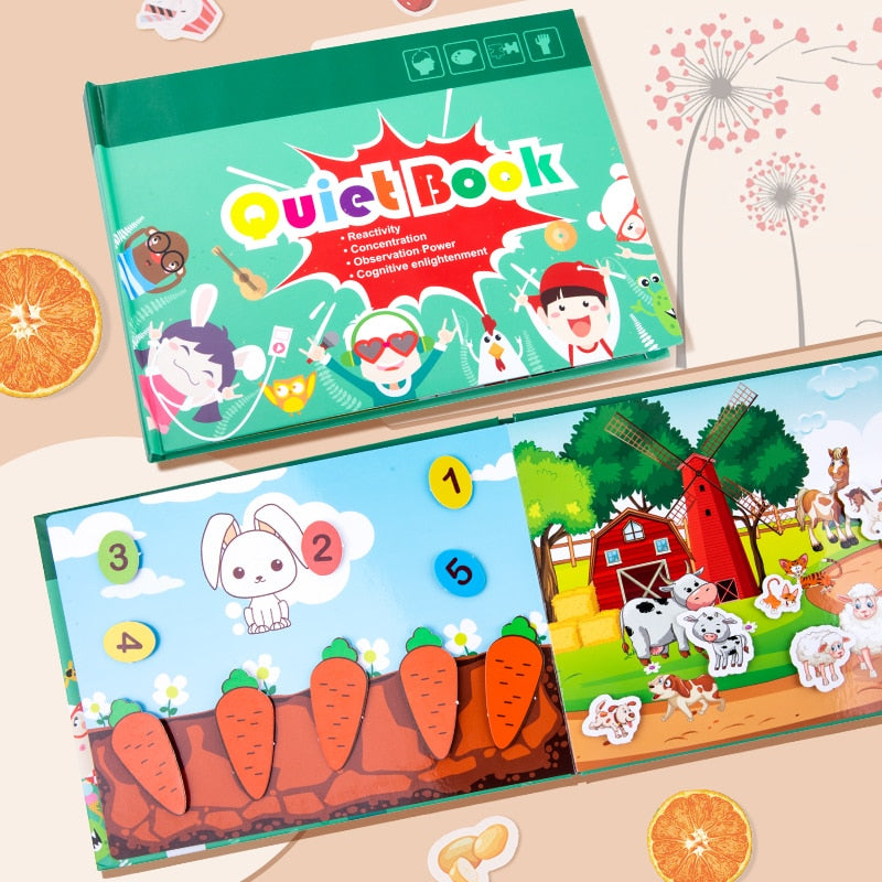 My First Busy Book Montessori Toys Baby Educational