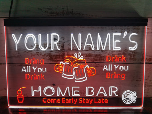 Name Personalized Home Bar Beer