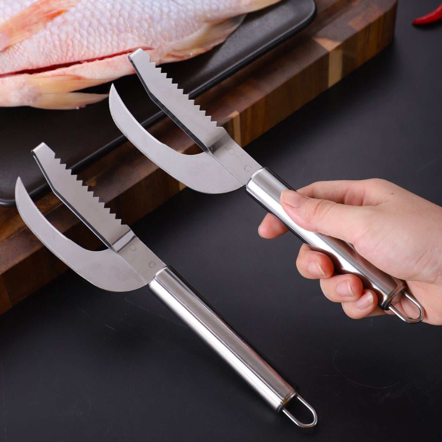 Fish Scale Knife Stainless Steel Slicing Fish Belly Knife