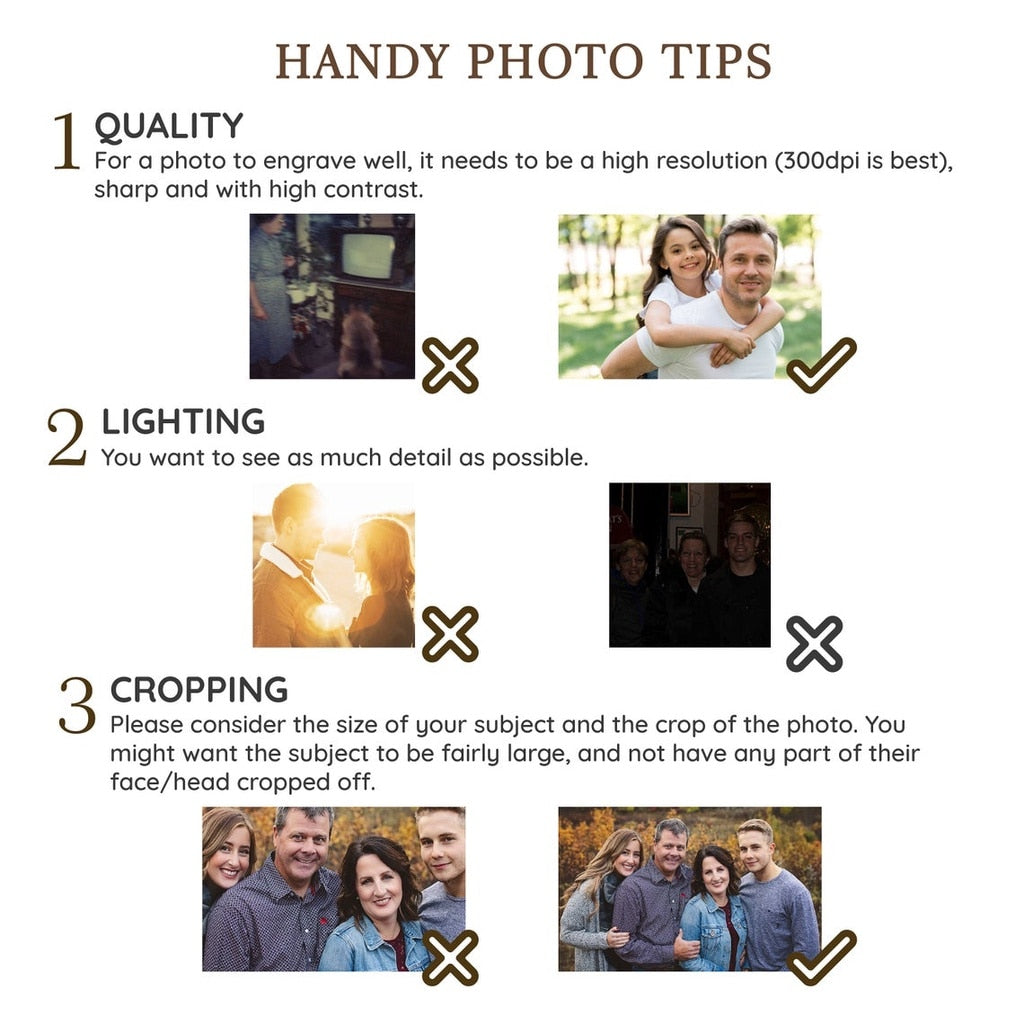 Personalized Photo Men Flip Wallet Dark Brown Wallets