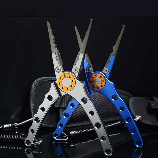 Fishing Pliers Aluminum Alloy scissors Hook Remover