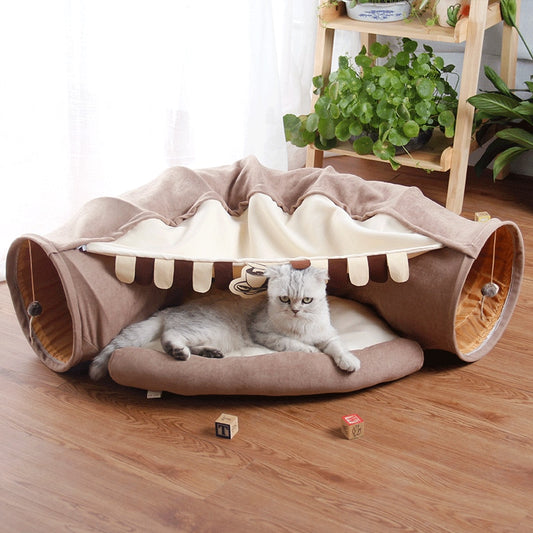 Pet Tunnel with Mat High Quality Cat Puppy