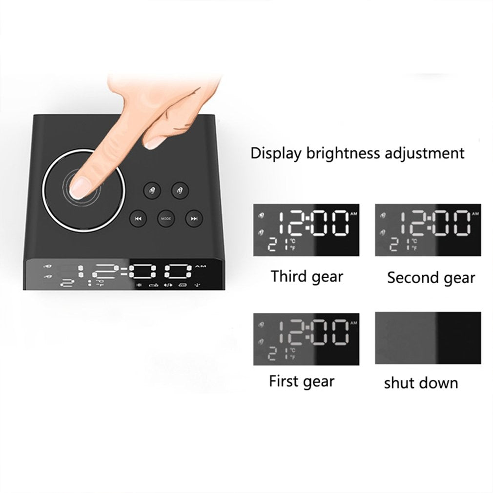 K11 Alarm Clock Speaker Mobile Phone Charging Led