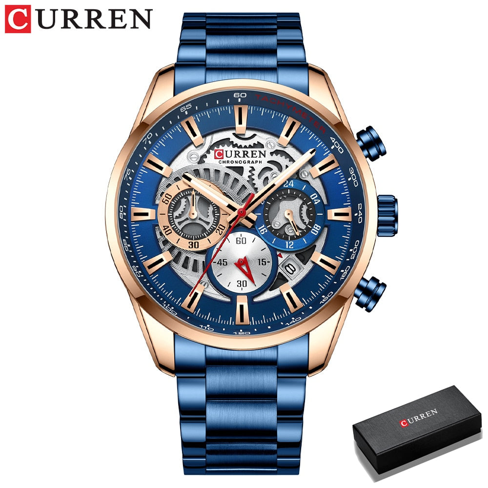 CURREN New Men's Casual Sports Watch, Top Luxury Brand Men's Watch