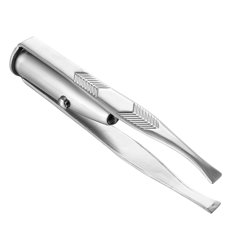 1Pc LED Tweezer Eyelash Eyebrow Eyes Hair Remover Tools