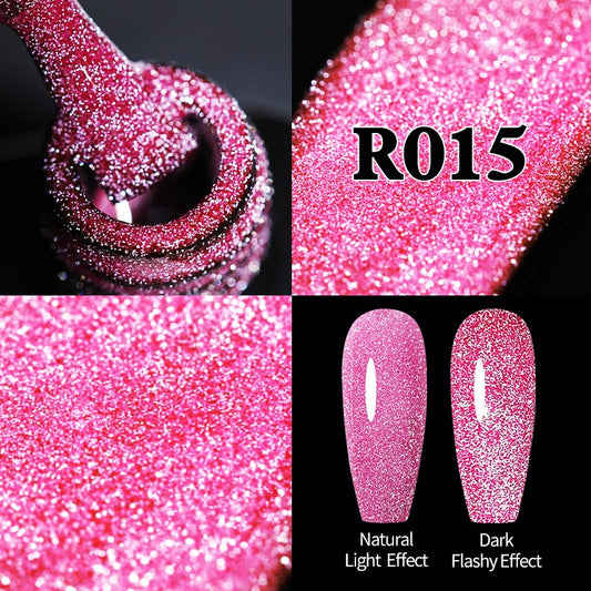 Beauty Sparkling Gel Nail Polish Reflective Glitter Nail Gel