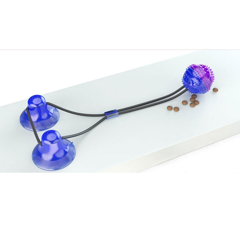 Pet Dog Toys Silicon Suction Cup Tug