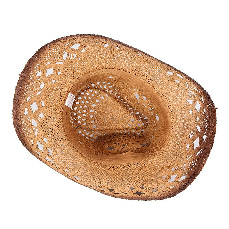 Summer White Western Cowboy Beach Sunhat