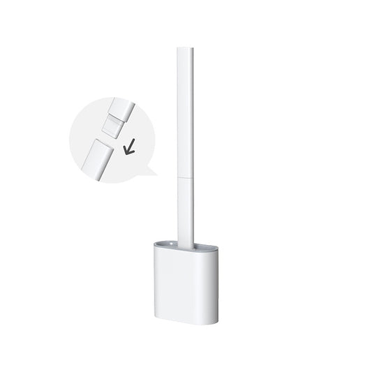 Soft TPR Silicone Head Toilet Brush with Holder